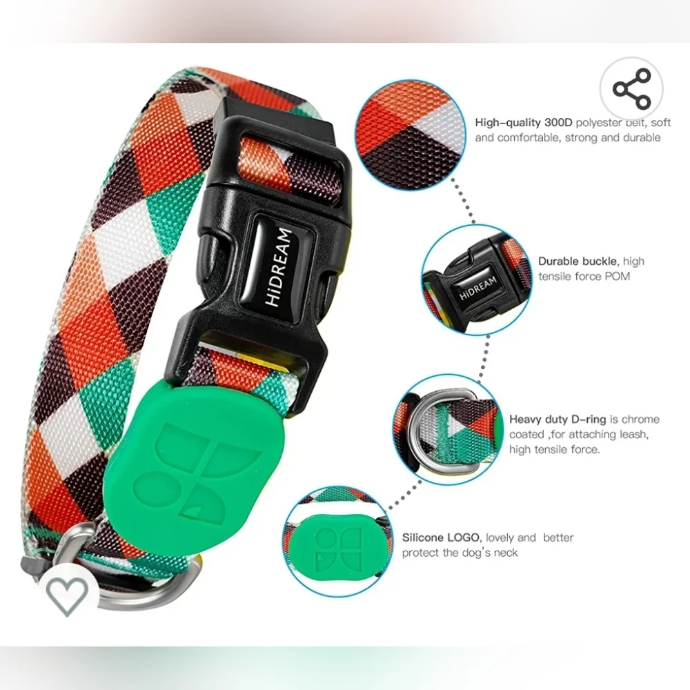 New with tags! Washable Dog collar size small